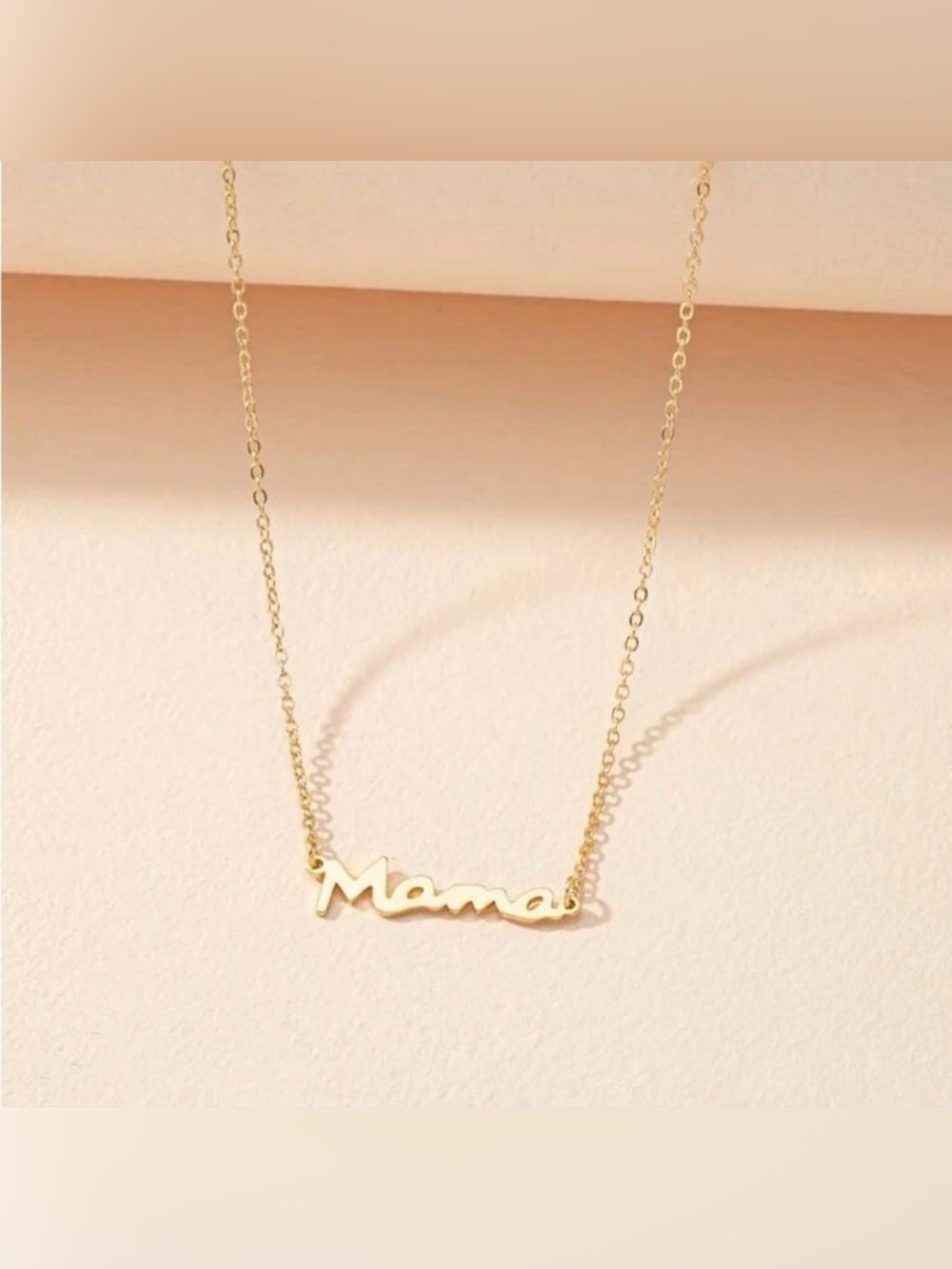 Gold Mama Charm Necklace